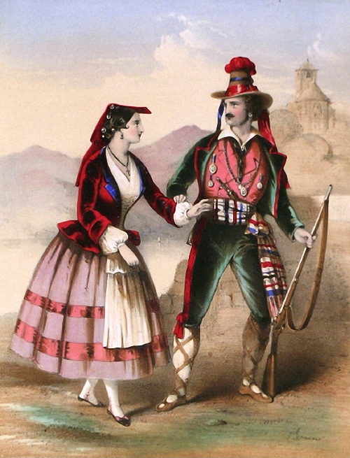 Unknown Artist - Zerline And Lorenzo From The Opera Fra Diavolo